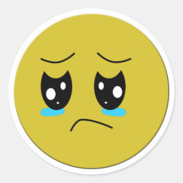 Adesivo emoticon chorando