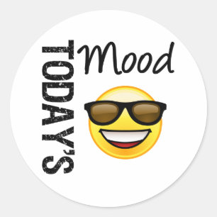 Adesivo Emoticon de hoje do humor legal com máscaras