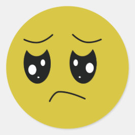 Adesivo emoticon infeliz
