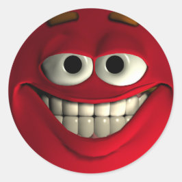 Adesivo Emoticon Red