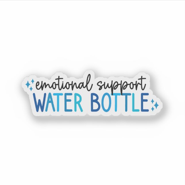 Adesivo Emotional Support Water Bottle – Hydration (Frente)