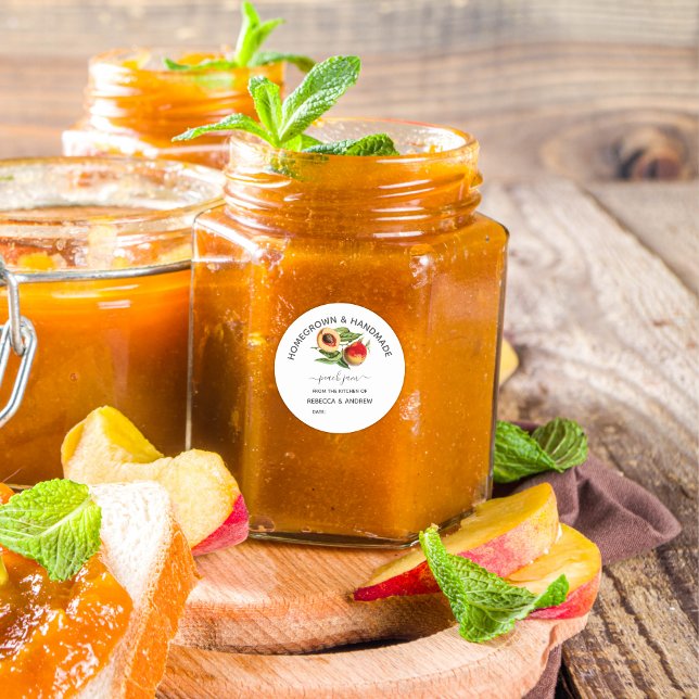 Adesivo Emperramento de Pêssego Homegrown e Feito para Mão (Criador carregado)