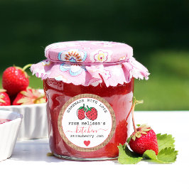 Adesivo Emperramento Rustic Strawberry Da Cozinha De