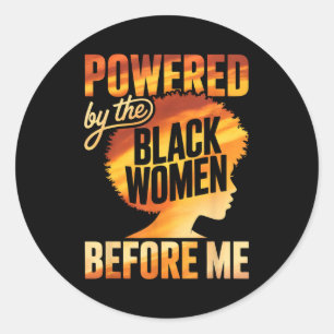 Adesivo Empoderado pelas mulheres negras antes do empodera
