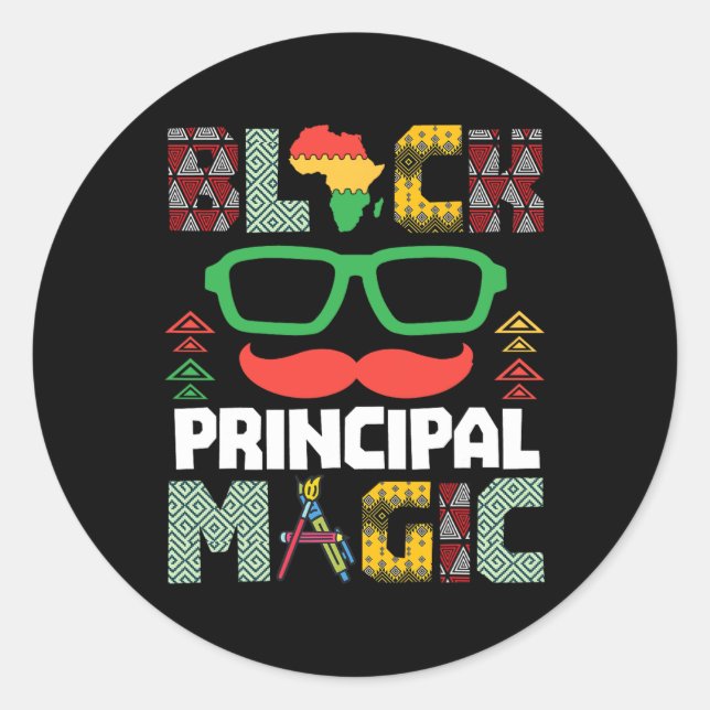 Adesivo Empoderando Black Principal Magic African American (Frente)