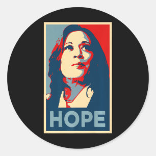 Adesivo Empower Hope Joy Kamala Harris Obama Poster 47th S