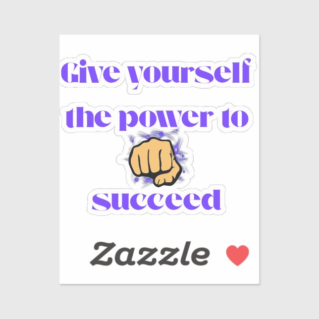 Adesivo Empower Yourself (Folha)