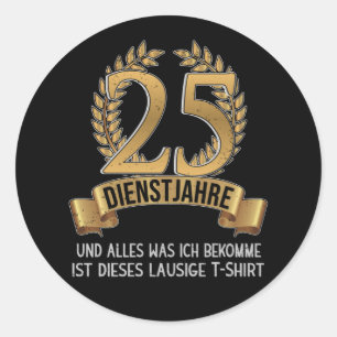 Adesivo Empresa Aniversário 25 Anos De Empresa De Funcion