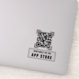Adesivo Empresa Comercial | Código QR de Download do Aplic