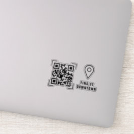 Adesivo Empresa Comercial | Código QR de Localização Scan