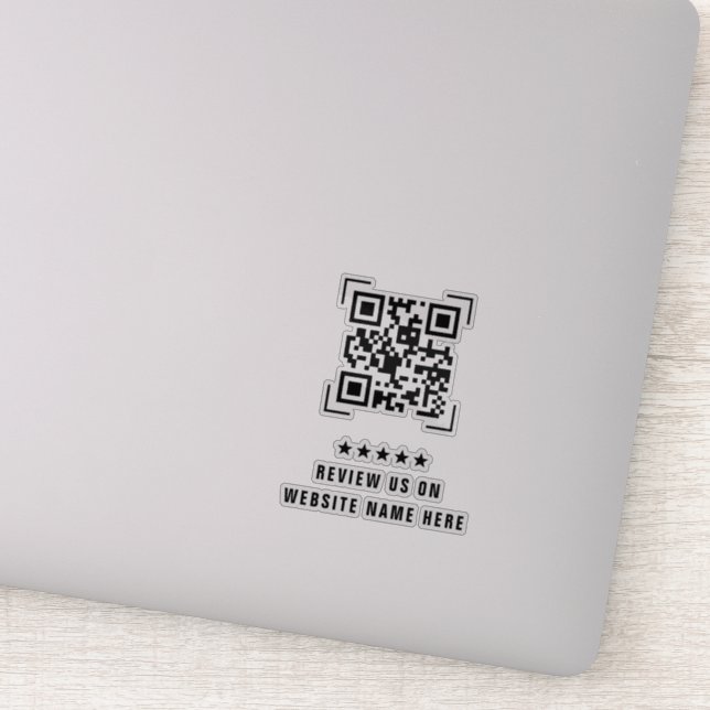 Adesivo Empresa Comercial | Código QR de Revisão (Detalhe)