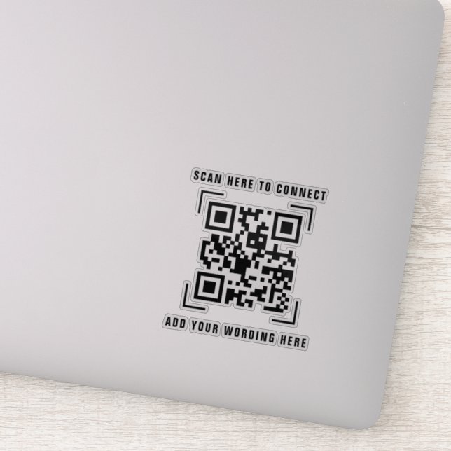 Adesivo Empresa Comercial | Varredura de Código QR (Detalhe)