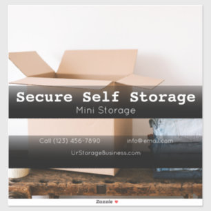 Adesivo Empresa de armazenamento self veículo anunciando n