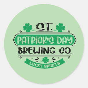 Adesivo Empresa de cerveja artesanal do Dia de São Patríci