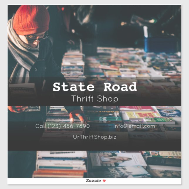 Adesivo Empresa de Compro Thrift para publicidade de veícu (Folha)