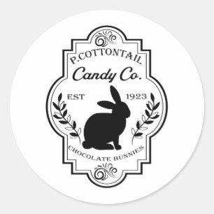 Adesivo empresa de doces Cool cottontail Páscoa