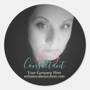 Adesivo Empresa de maquiagem de beleza de fotos com promoç