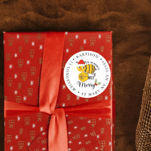 Adesivo empresa de natal bee pequena empresa