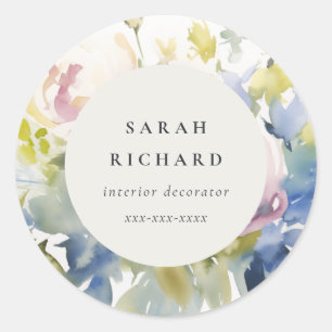 Adesivo Empresa Floral Rosa Lilac Lilac Blush Modern