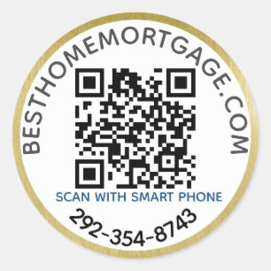 Adesivo Empresa Hipotecária do Realtor de Código QR