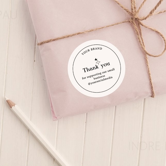 Adesivo Empresa minimalista Obrigado Sticker (Criador carregado)