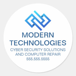 Adesivo Empresa Moderna de Tecnologia de Computador de Seg