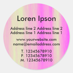 Adesivo Empresa/perfil rosa e creme