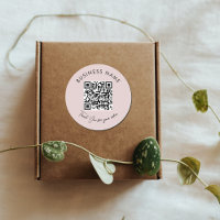 Empresa rosa Obrigado Encapsulando o código QR do 