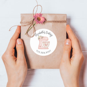 Adesivo Empresas de padaria de misturador de bolos