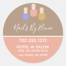 Adesivo Empresas de Salão de Colorblock Minimalista de Ten