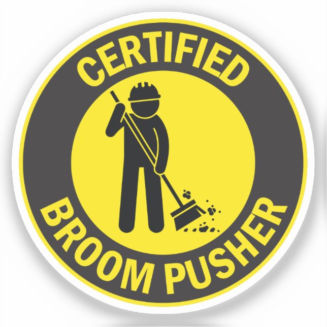 Adesivo Empurrador de Broom Certificado (Frente)