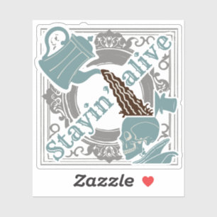 Adesivo Empurre o café!