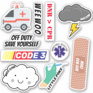 Adesivo EMS Humor, Pacote paramédico do Piada Sticker