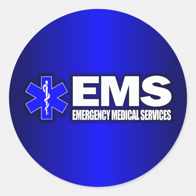 Adesivo EMS - Serviços médicos de emergência (Frente)