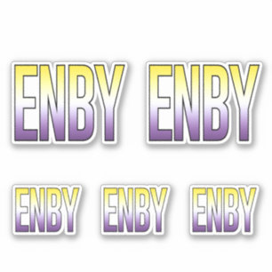 Adesivo ENBY - Não binário