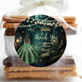 Adesivo Encantada Floresta Emerald Green Vestida Quinceañe