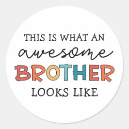 Adesivo Encantado Irmão Incrível | Presente para o Melhor 