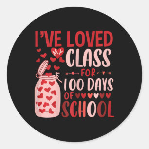 Adesivo Encantado por 100 dias de mulheres na escola T
