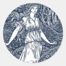 Encantadora mulher da floresta ao estilo de Willia
