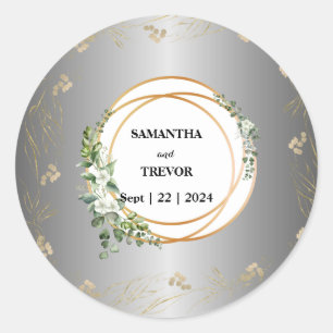 Adesivo Encantamento de ouros: Vinheta Botânica Personaliz