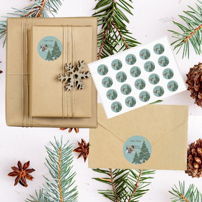 Adesivo Encantando Flocos de Neve Suave da Árvore de Natal (Criador carregado)