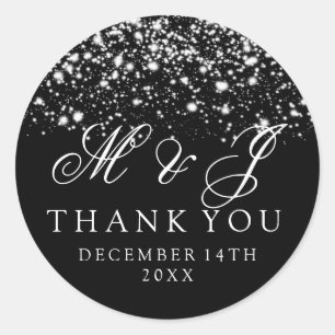 Adesivo Encanto da meia-noite da prata do Tag do favor do