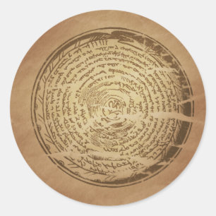 Adesivo Encantos mágicos Assyrian da armadilha do diabo