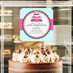 Adesivo Encapsulamento de Cupcake de bolo Pop de panifica