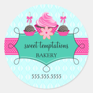 Adesivo Encapsulamento de Cupcake de Pop de bolachas