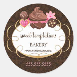 Adesivo Encapsulamento de Cupcake de Pop de bolachas