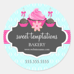 Adesivo Encapsulamento de Cupcake de Pop de bolachas