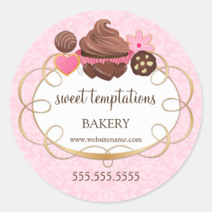 Adesivo Encapsulamento de Cupcake de Pop de bolachas