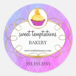 Adesivo Encapsulamento de Cupcake Elegante