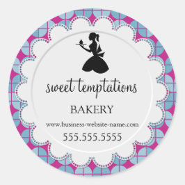 Adesivo Encapsulamento de mulheres e Cupcakes